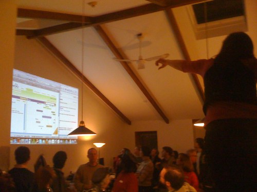 @pistachio gestures to #pinkslipparty on Twitter @betahouse